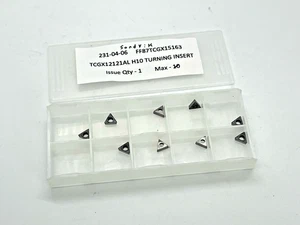 Sandvik TCGX1.21.21 AL H10 New Carbide Inserts - Qty. 9 - Picture 1 of 2
