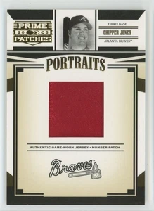 Chipper Jones 2005 Donruss Prime Patches Portraits Number /39 Jersey #P-66 - Picture 1 of 2