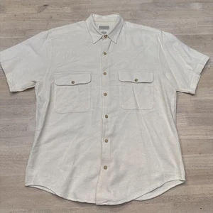 Vintage Banana Republic Safari Shirt Mens Medium Short Sleeve Travel Utility - Picture 1 of 7