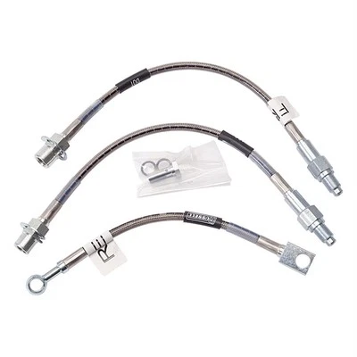 Russell 693000 Brake Lines Street Legal Braided Stainless Steel Ford Mustang Kit - Imagem 1 de 3