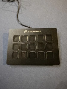 Elgato Stream Deck 15 Tasten USB Tastatur Controller mit Tischhalterung, Schwarz - Bild 1 von 2