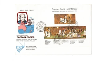 Australia 1970 COOK on WCS, EXCELSIOR etc UNADDRESSED FDCs      (4 items) - Picture 1 of 4