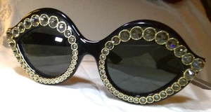 GUCCI BLACK CAT Eye Swarovski Crystals Sonnenbrille 😎 Neuwertig! - Bild 1 von 10