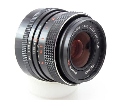 Carl Zeiss Jena 35mm f/2.4 Electric MC Flektogon Prime Lens +Caps. M42 mount - Image 1 of 4