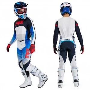 FOX MX Jersey & Pant Kit - ADULT 360 FADE - White/Blue - Picture 1 of 10