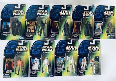Figuras de acción Star Wars 1996-1997 Power of the Force - Colección 3 (LOTE DE 9) Foto 1 de 4