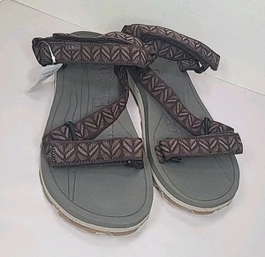L.L. BEAN Katahdin Herren Größe 12 M Kaffeebohne Geo 4 Punkt Sandalen - Bild 1 von 4