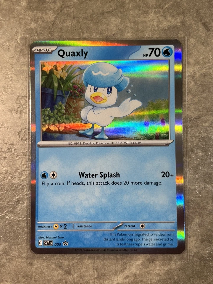 Quaxly 003 Pokemon TCG Sv: Scarlet & Violet Promo Cards Holo (Near Mint) - Image 1 of 2