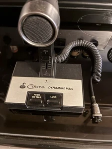 Vintage Cobra Dynamike Plus Amplified Base Station Microphone CA-60 - Tested! - Zdjęcie 1 z 6