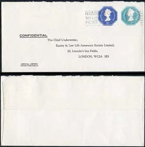 ESCP1001 1/2p und 3p gestempelt auf Bestellung De la Rue Umschlag gebraucht - Bild 1 von 1