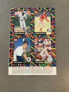 1992 TOPPS MAGAZINE BASEBALL CARDS UNCUT SHEET Dawson Molitor Sanders #0131 - Picture 1 of 7