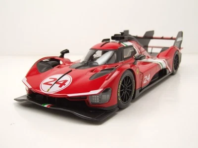 Ferrari 499P Modificata #24 Rosso Modellino Auto 1:18 Bburago - Immagine 1 di 4