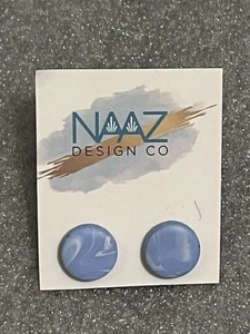 NAAZ Design runde Polymer Clay Ohrstecker für durchbohrte Ohren - Bild 1 von 4