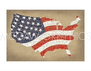 Star Spangled Banner, L. A. Pop Art, Print Poster, 11" x 14" 1554 - Picture 1 of 1