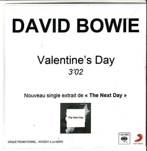 DAVID BOWIE "Valentine`s Day" 1 Track PROMO CD RARE - Picture 1 of 1