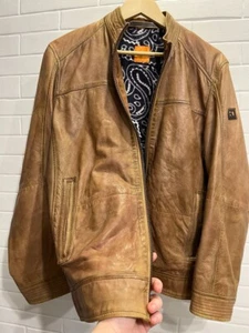 Hugo Boss mens lamb leather jacket size EU 46 - Picture 1 of 21