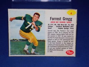 1962 Post #4 Forrest Gregg (Confezionatori) taglio a mano (spedizione gratuita) - Foto 1 di 1
