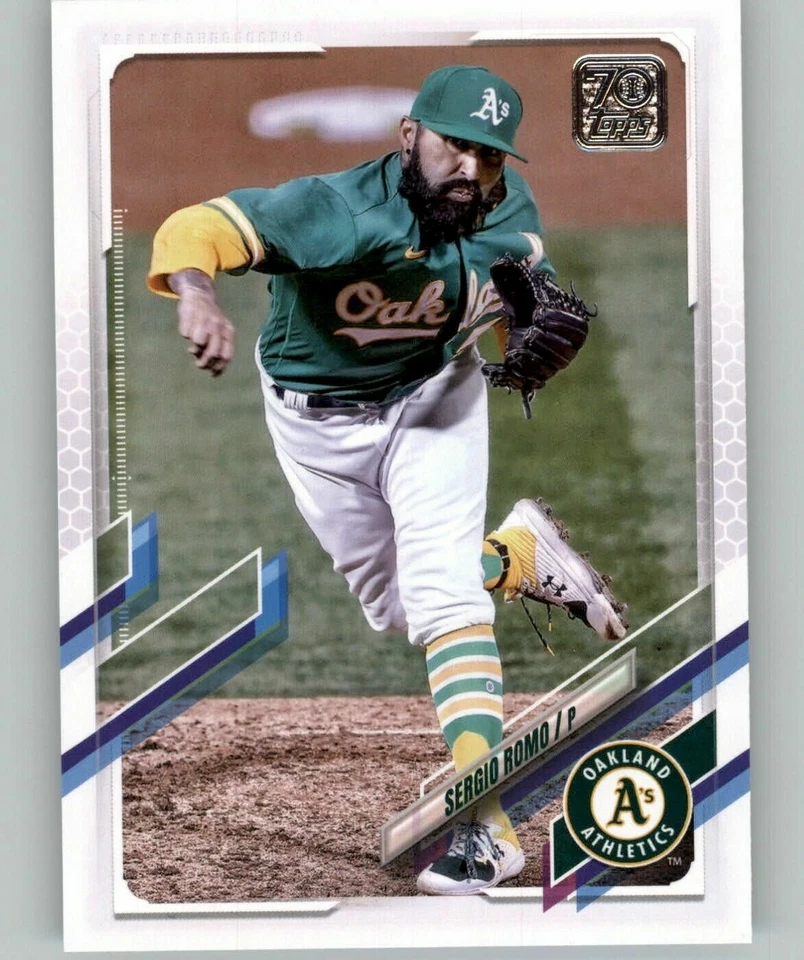 (15) Lote de 15 tarjetas base 2021 Topps Update SERGIO ROMO Atletismo #US 283 Foto 1 de 1