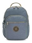 Kipling SEOUL Large Backpack - Stone Blue Block RRP 93