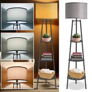 Floor Lamps for Living Room,Floor Lamp with Shelves,Modern Standing Lamp with... - Picture 1 of 5