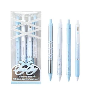 4pcs/set Gel Pens Set Ballpoint Black Ink Press Gel Pen for Writing Studen S2T8 - Picture 1 of 21