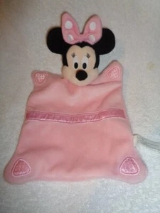 Coperta di sicurezza Minnie Mouse rosa peluche bambino Lovey Disney Just Play - Foto 1 di 3