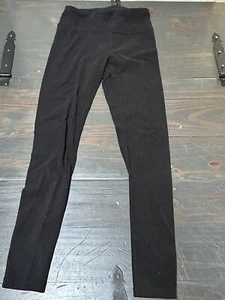 Athleta Girl High Rise Chit Chat Shine Tight Black Size Large/12 - Picture 1 of 5