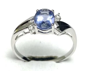 R1165P Mt. St. Helens Twilight Purple Helenite 6x8mm 1.2Ct Sterling Silver Ring - Picture 1 of 10