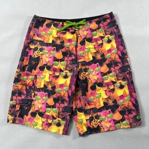 Nike 6.0 Board Shorts Boys 20 Cats with Sunglasses Graphic Print Colorful - Picture 1 of 13