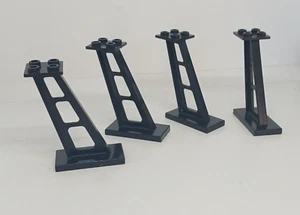 LEGO Trains : 4x Support 2x4x5 - Réf 4476b noir - Set 7839 60098 - Imagen 1 de 1