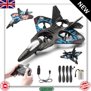 RC Remote Control Airplane 2.4G Fighter Hobby Plane Glider Model Toy Drone Blue - Picture 1 of 10