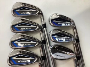 Cobra KING F8 ONE LENGTH Iron Set 7pcs 5-Pw,Gw Flex S Stiff SALDILA ROGUE PRO 65 - Picture 1 of 6