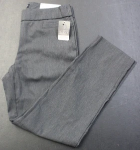 Liz Claiborne Career Classic Straight Leg Dress Pants Ladies Size 8 Petite Gray - Picture 1 of 7