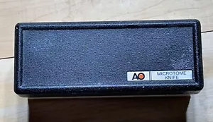 AO, Reichert Microtome Knife, 120mm w/ Holder - Picture 1 of 8