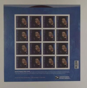 US SCOTT 5059 PANE OF 16 MUSIC ICONS SARAH VAUGHAN FOREVER STAMPS MNH - Picture 1 of 1