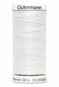 Gutermann 100m Spools Professional Jeans Thread, #1016 Cream - Picture 1 of 2
