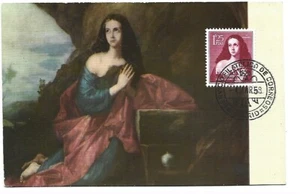 Maximum Card Spain 1959 Painting La Magadalena - Picture 1 of 2