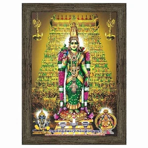Dekorative religiöse Gemälde Druck Shree Meenakshi Devi ohne Glas Q48 - Bild 1 von 5