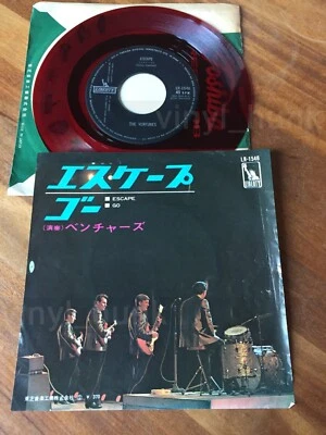 AM22 THE VENTURES Escape / Go Red Wax vinile rosso trasparente LR-1546 7ps Japan - Image 1 of 2