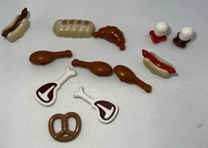lego minifigures food lot new rare minecraft dark red steak hot dogs bread - Picture 1 of 3
