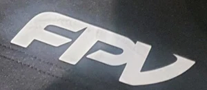 FORD FPV LETTERS FORD PERFORMANCE VEHICLE LOGO IRON ON HEAT TRANSFER VINYL DECAL - Picture 1 of 1