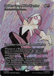Spider-Gwen, Web-Warrior - Najeela, the Blade-Blossom (Borderless) - FOIL - M Ma - Bild 1 von 1