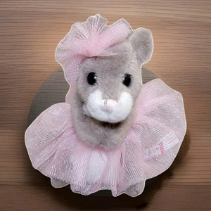 Douglas Cuddle Toys Tippy Toe Ballerina Gray Mouse #647 Plush Stuffed Animal Toy - Picture 1 of 12