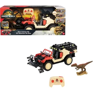 Matchbox RC Jurassic World Dino Catcher Remote-Control Toy Truck with Dinosaur F - Picture 1 of 6