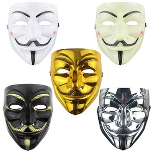 5 Packungen V Maske Halloween Maske Kostüm Cosplay Anonyme Masken Hacker Maske/1*G... - Bild 1 von 7