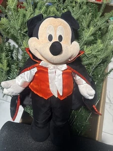 Disney 23 Zoll Vampir Mickey Mouse Kappe stehend Plüsch Halloween Mickey - Bild 1 von 3
