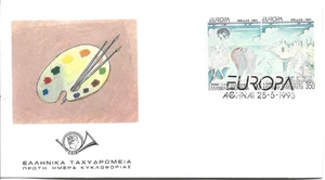 GREECE FDC  SET   EUROPA COVER 1993 - Picture 1 of 1