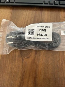Dell 078390 Euro, IEC Cable Black Power Cord - Zdjęcie 1 z 3