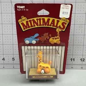 Vintage 1982 Tomy Minimals Giraffe Wind Up Toy New Sealed - Picture 1 of 7