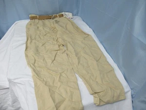 Lizsport Liz Claiborne antike Safari Leinenmischung hellbraune Hose Größe 14 (B7) - Bild 1 von 4